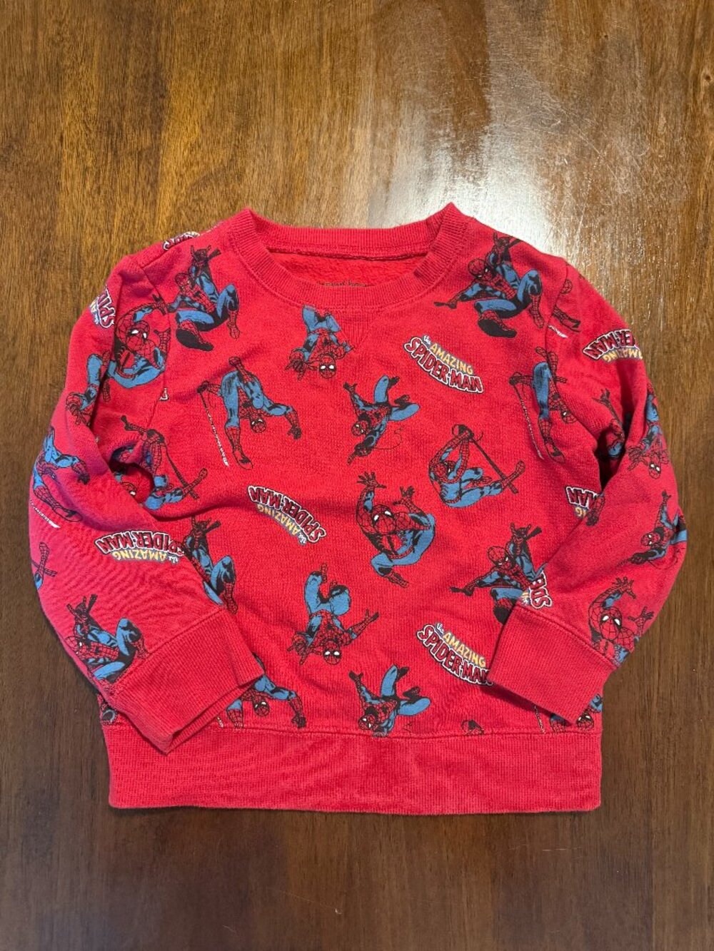 4T Spiderman Sweatshirt Fleece Lined